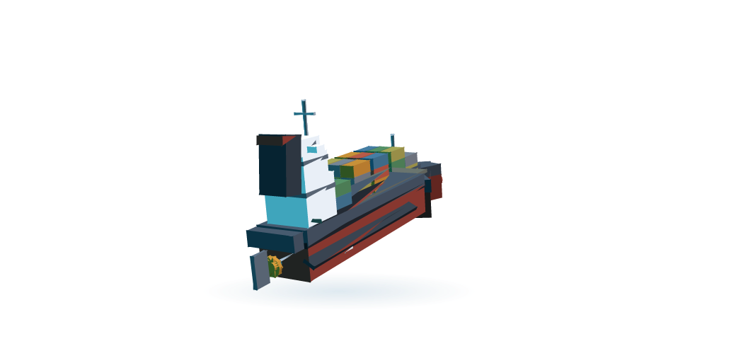 Cutaway illustration of a ship hull with its underwater inspection points